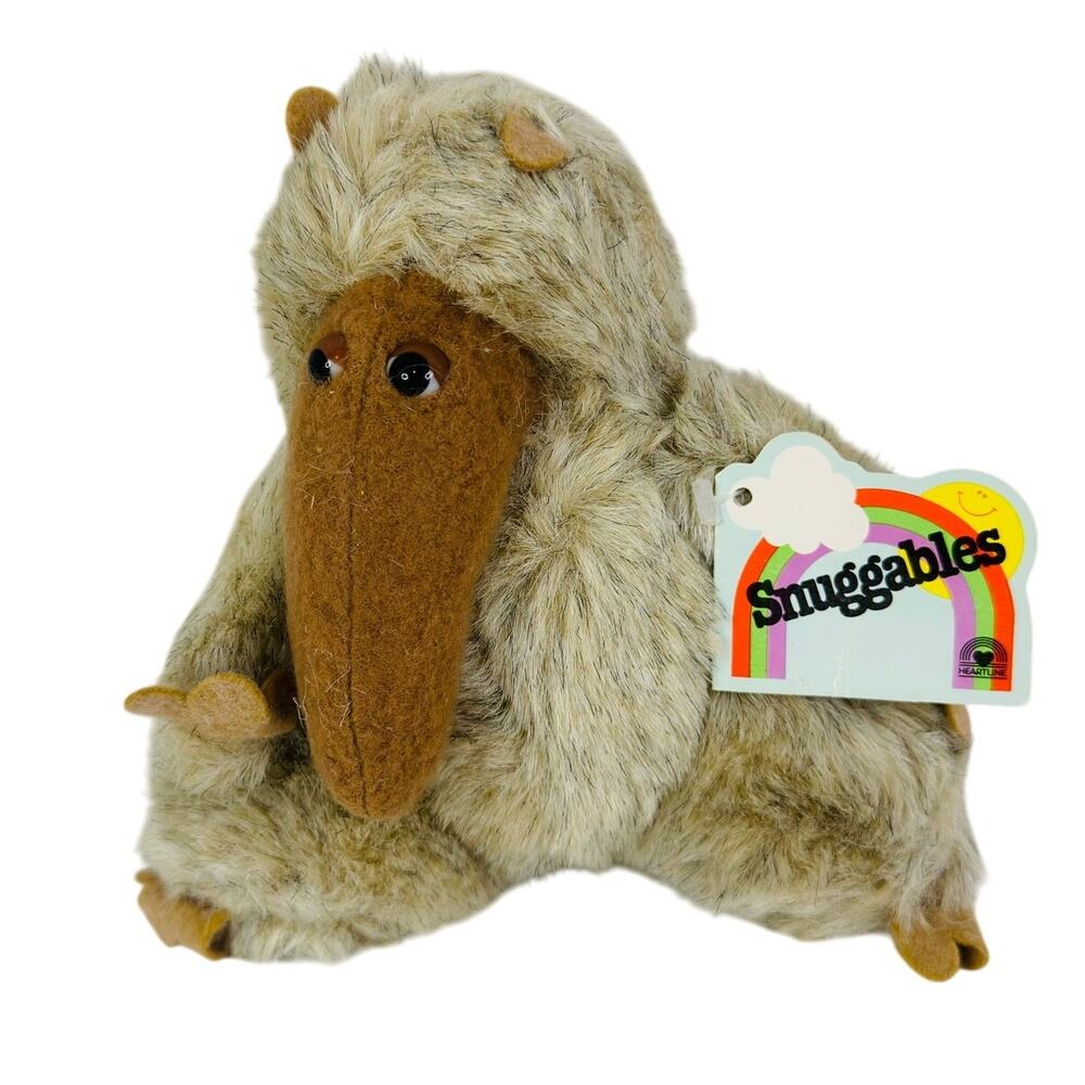 VTG 1983 Heartline Snuggables‎ Art Anteater 7" Plush Stuffed Animal w/Tags